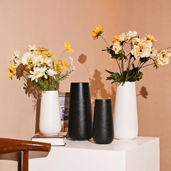 简约陶瓷花瓶小清新干花家居插花水培花器白瓷客厅摆件